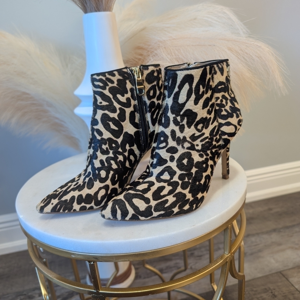 Louise et Cie Black and Cream Ankle Booties